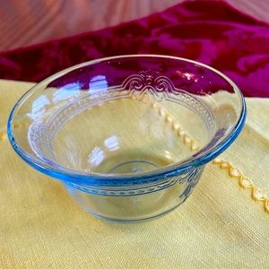 3.5 in Fire King King Philbe Sapphire Blue Dessert Bowl